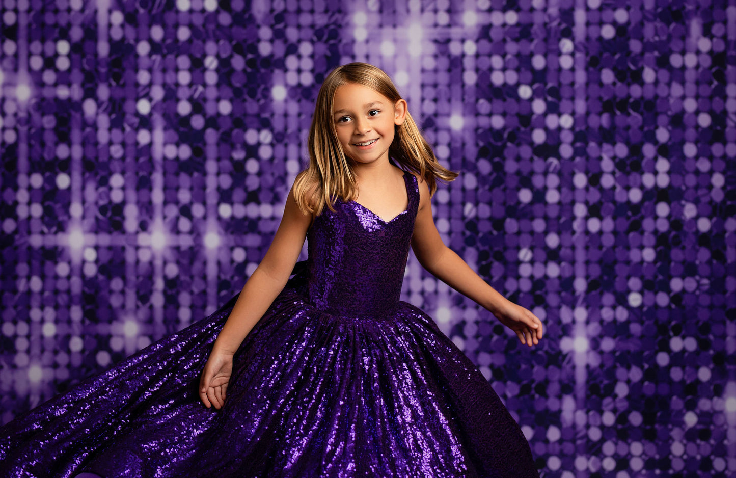 Glimmer Grape - With Solid Floor Sweep Option