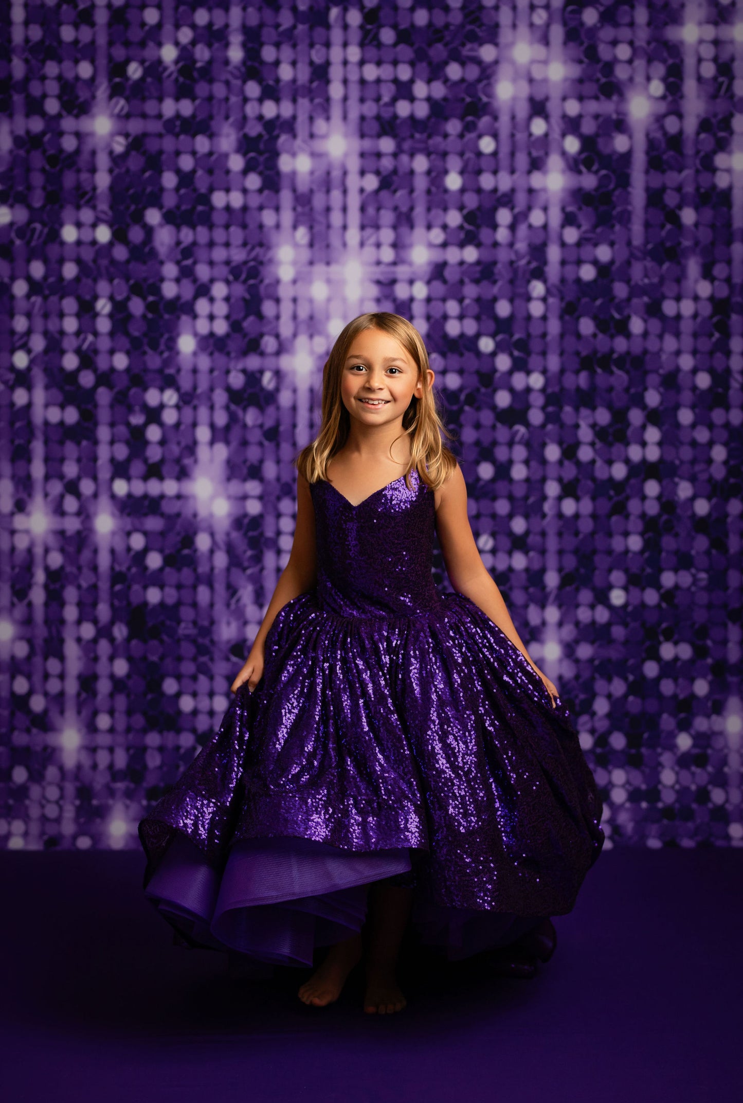 Glimmer Grape - With Solid Floor Sweep Option