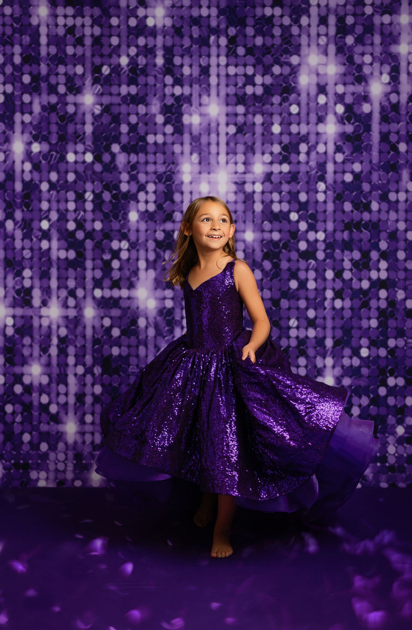 Glimmer Grape - With Solid Floor Sweep Option