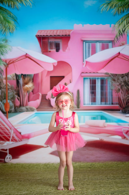 Barbie's Poolside Vacation - Grass Floor - With Sweep Option