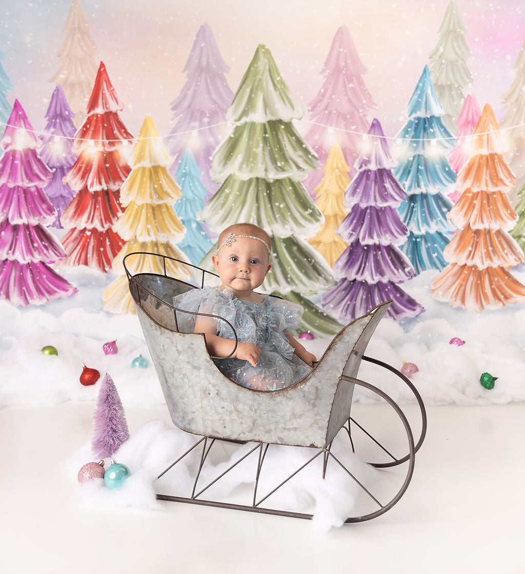 Magical Winter Rainbow Trees