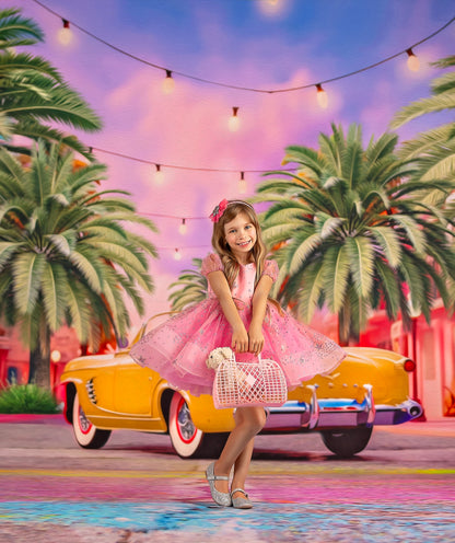 Malibu Shopping Center - Yellow Car - With Sweep Option