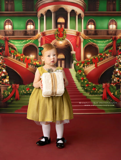 Merry Mansion- Red Rug - with Sweep Option