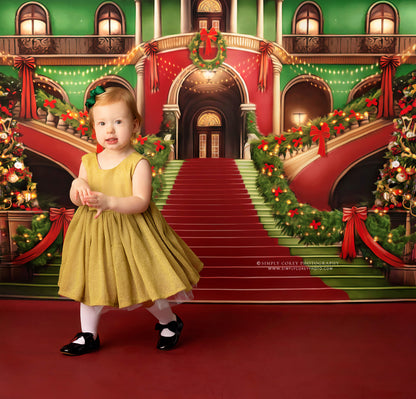 Merry Mansion- Red Rug - with Sweep Option