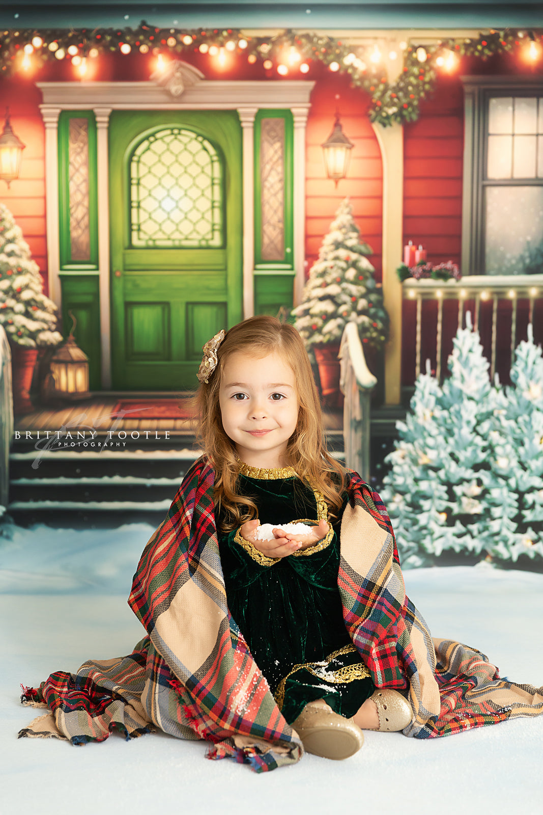 Porch For The Holidays 2pc Mini Room