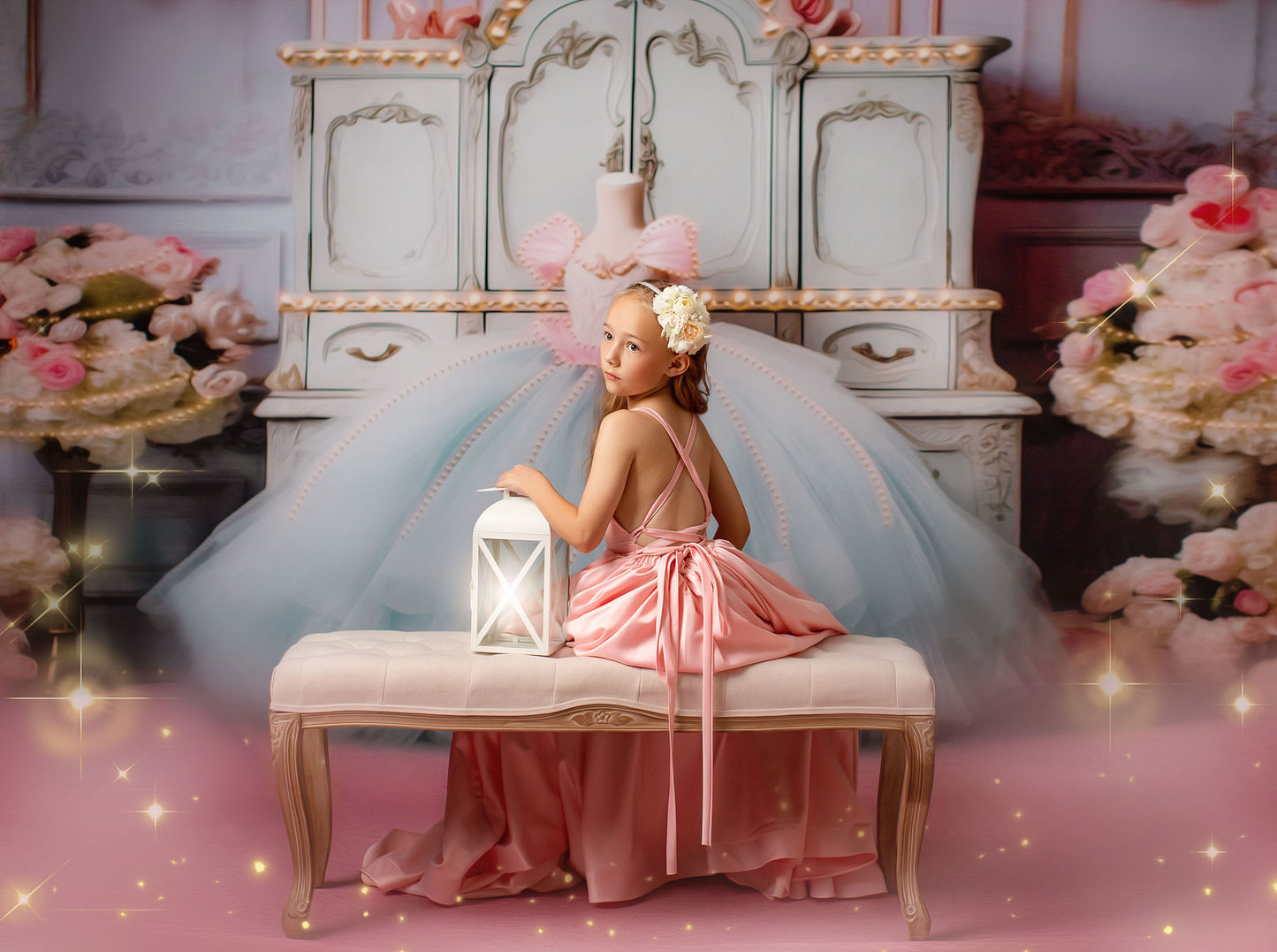 Miss Charlotte - Pink Carpet - With Sweep Option