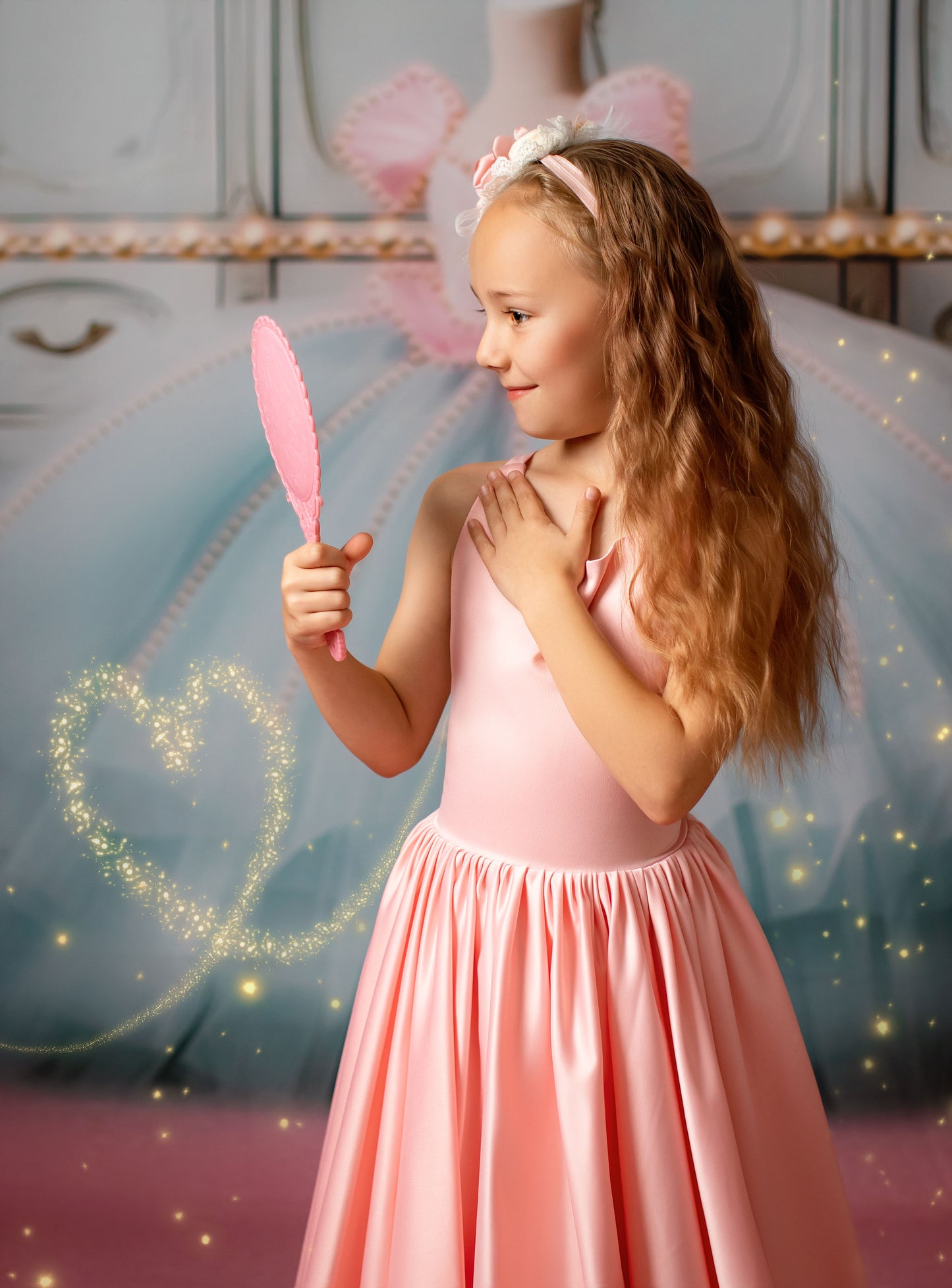 Miss Charlotte - Pink Carpet - With Sweep Option