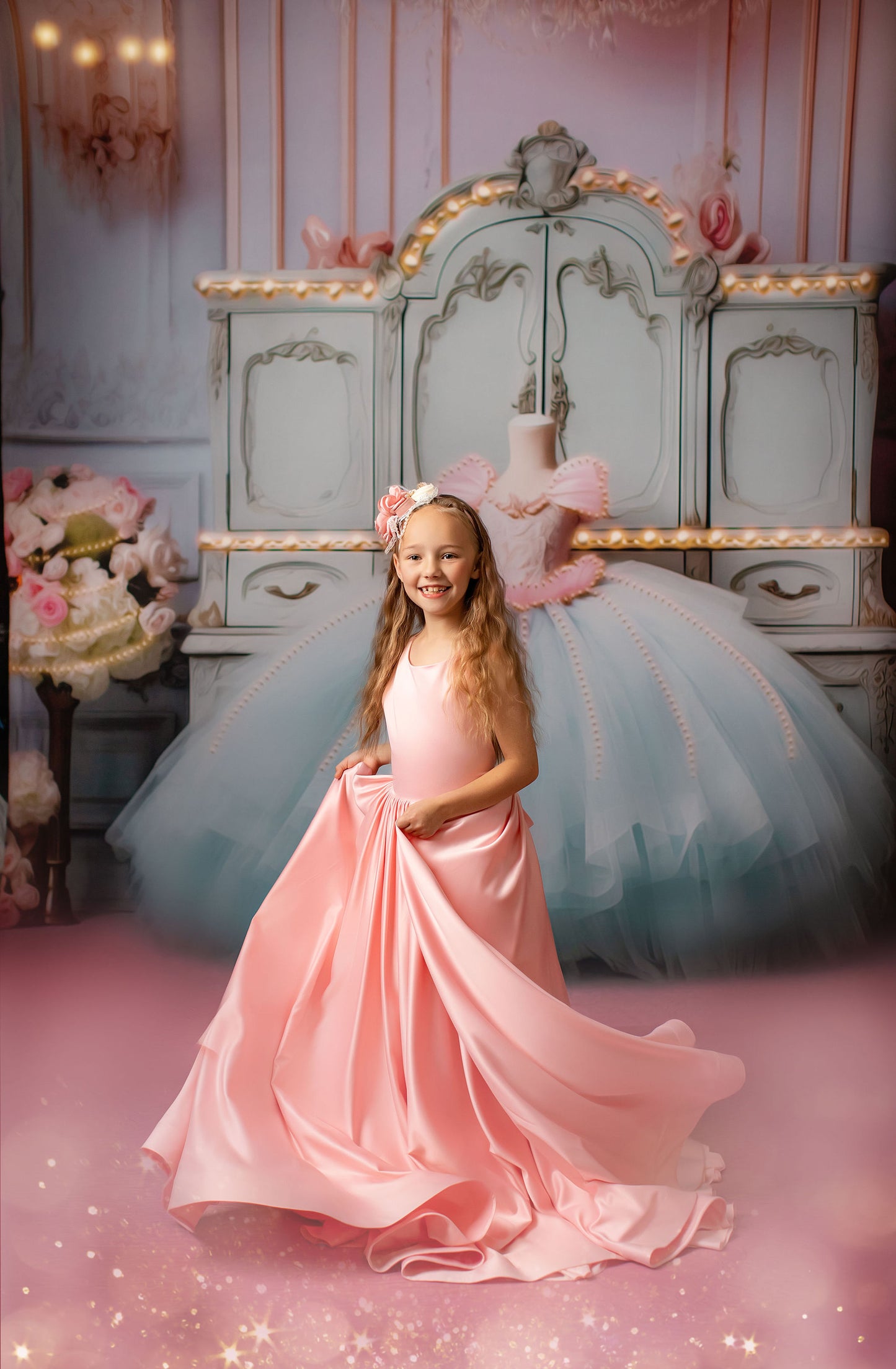 Miss Charlotte - Pink Carpet - With Sweep Option