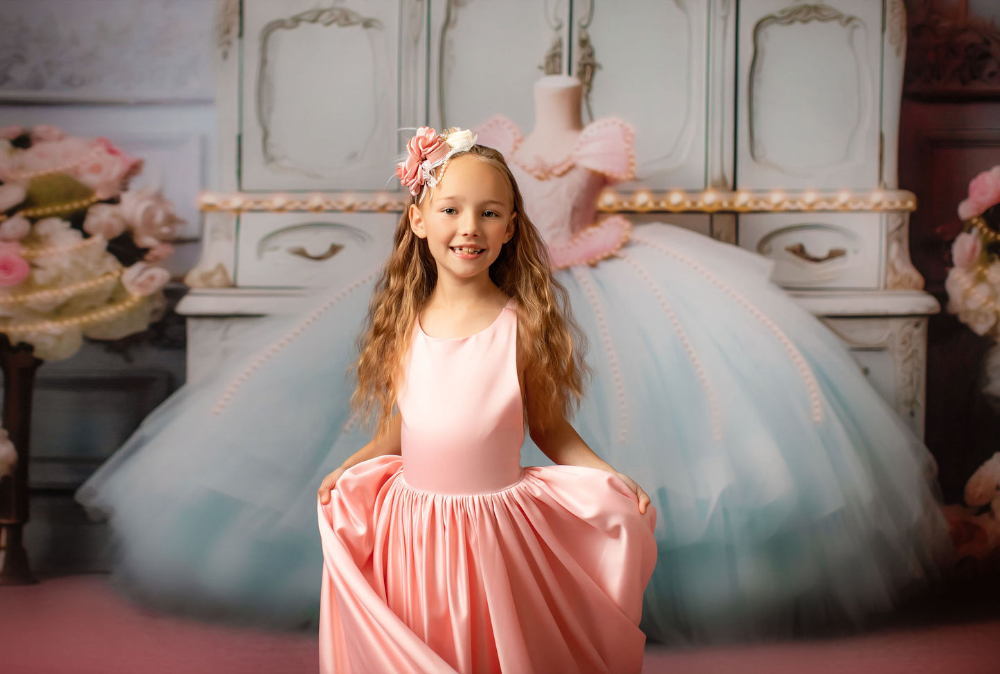 Miss Charlotte - Pink Carpet - With Sweep Option