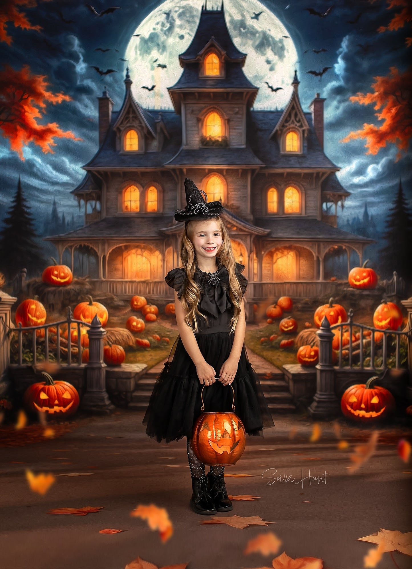 Moonlit Jack-O-Lantern Estate - With Sweep Option