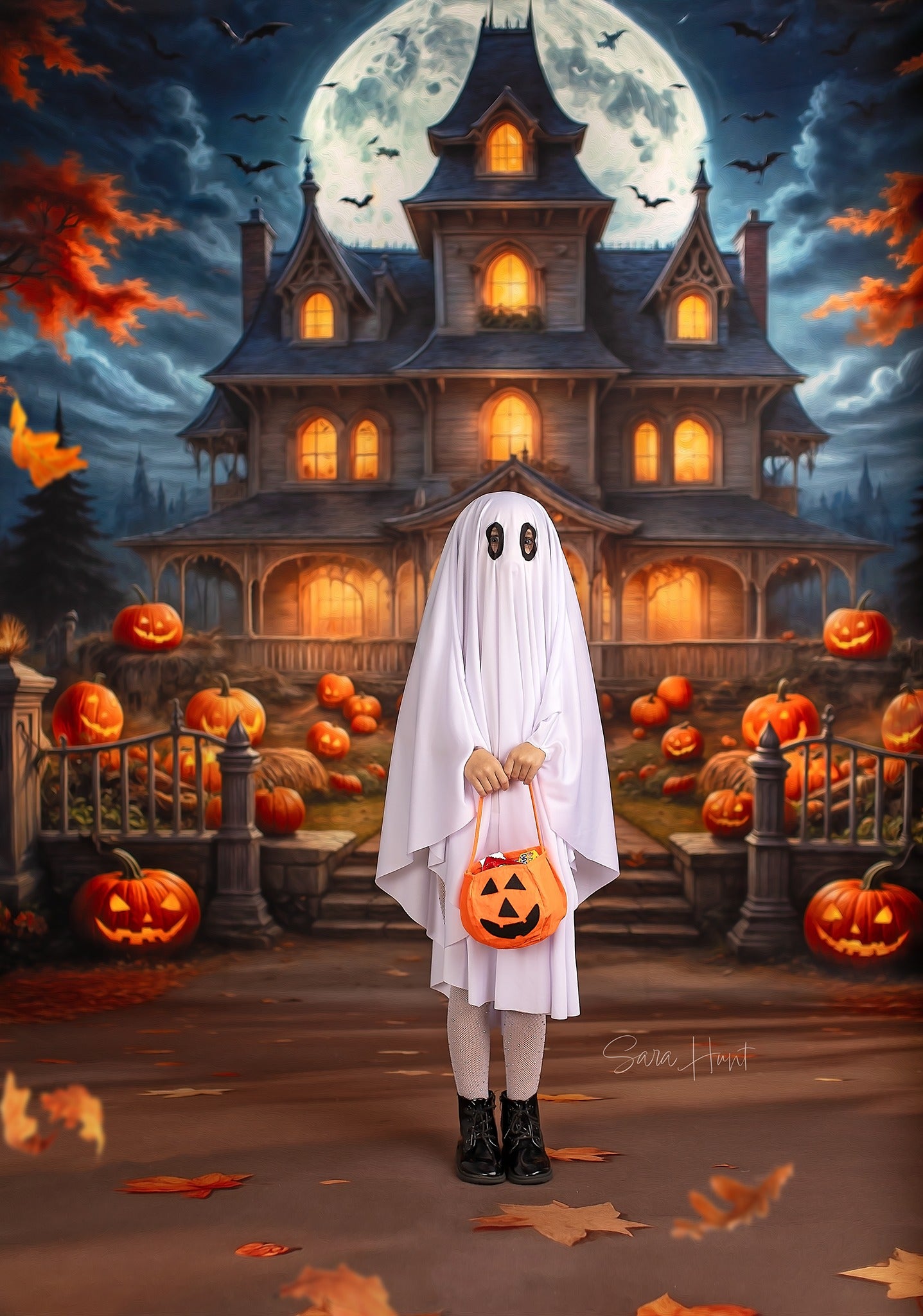 Moonlit Jack-O-Lantern Estate - With Sweep Option