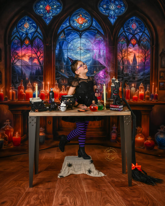 Mystic Potion Emporium - Wood Floor - With Sweep Option