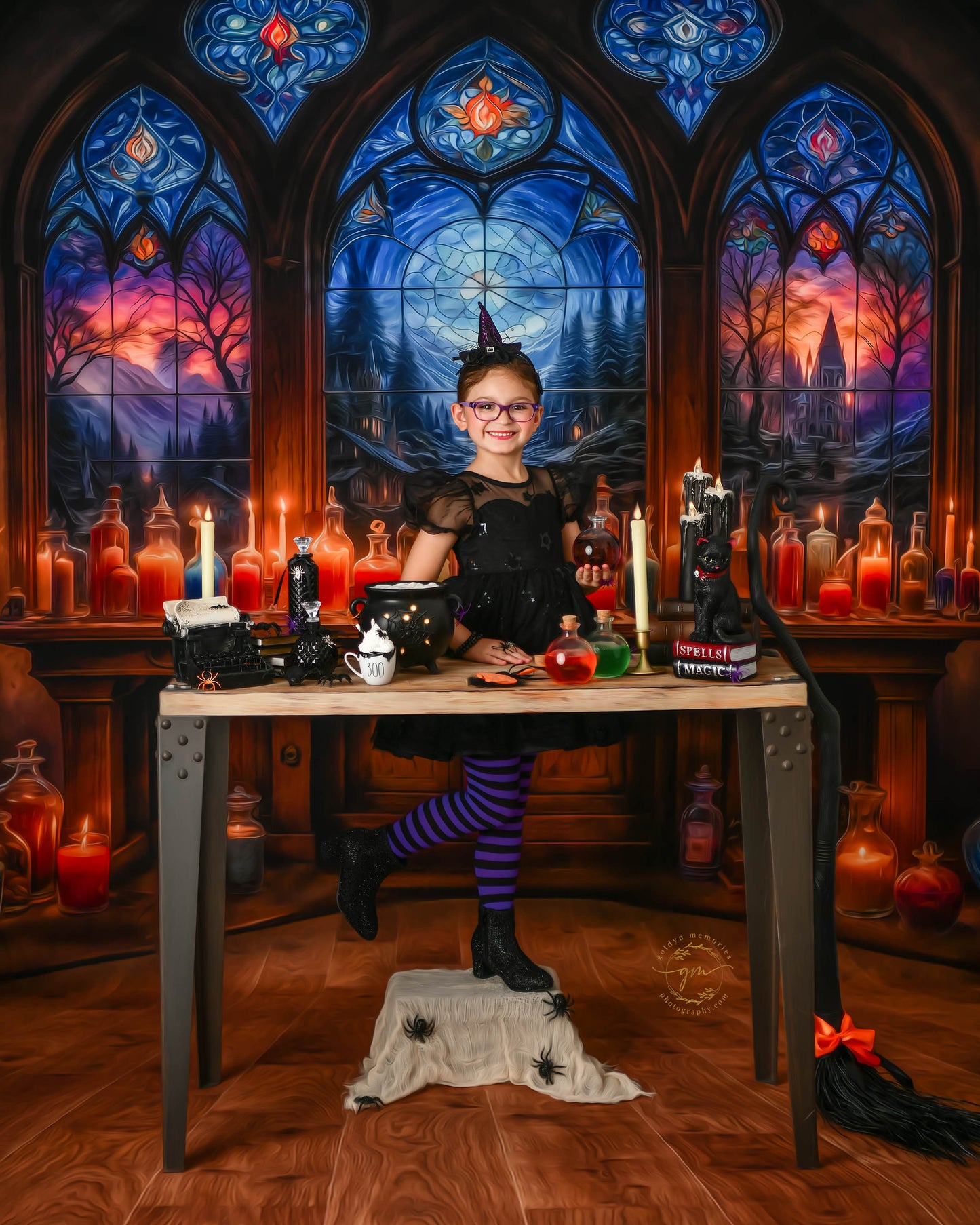 Mystic Potion Emporium - Wood Floor - With Sweep Option