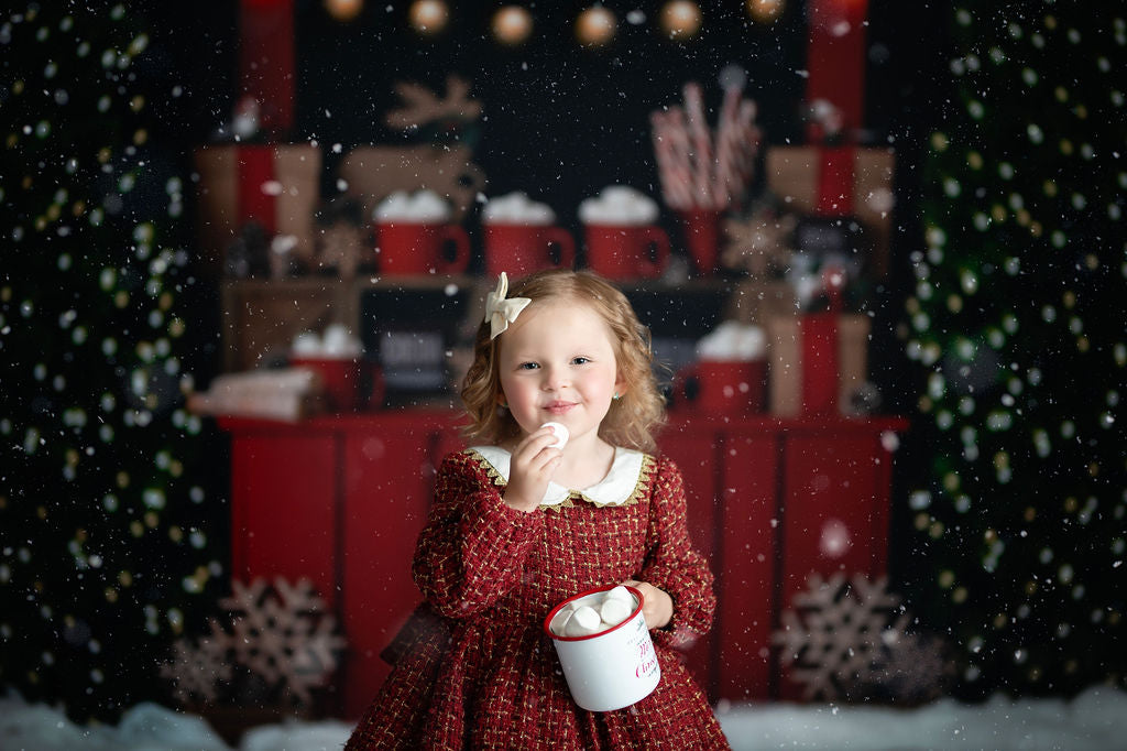 Nighttime Cocoa Stand - with Lights