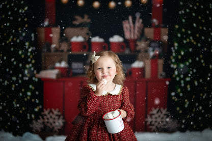 Nighttime Cocoa Stand - with Lights