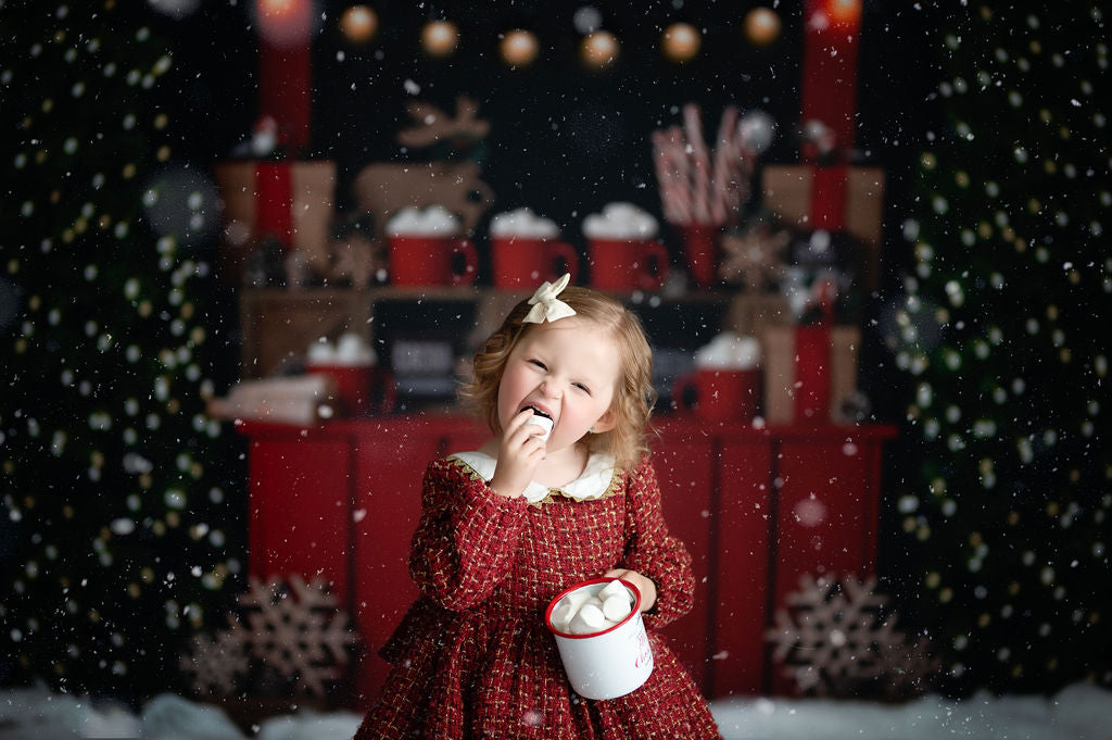 Nighttime Cocoa Stand - with Lights