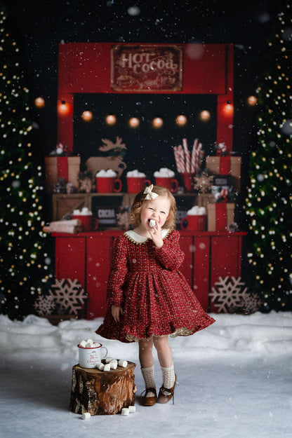 Nighttime Cocoa Stand - with Lights