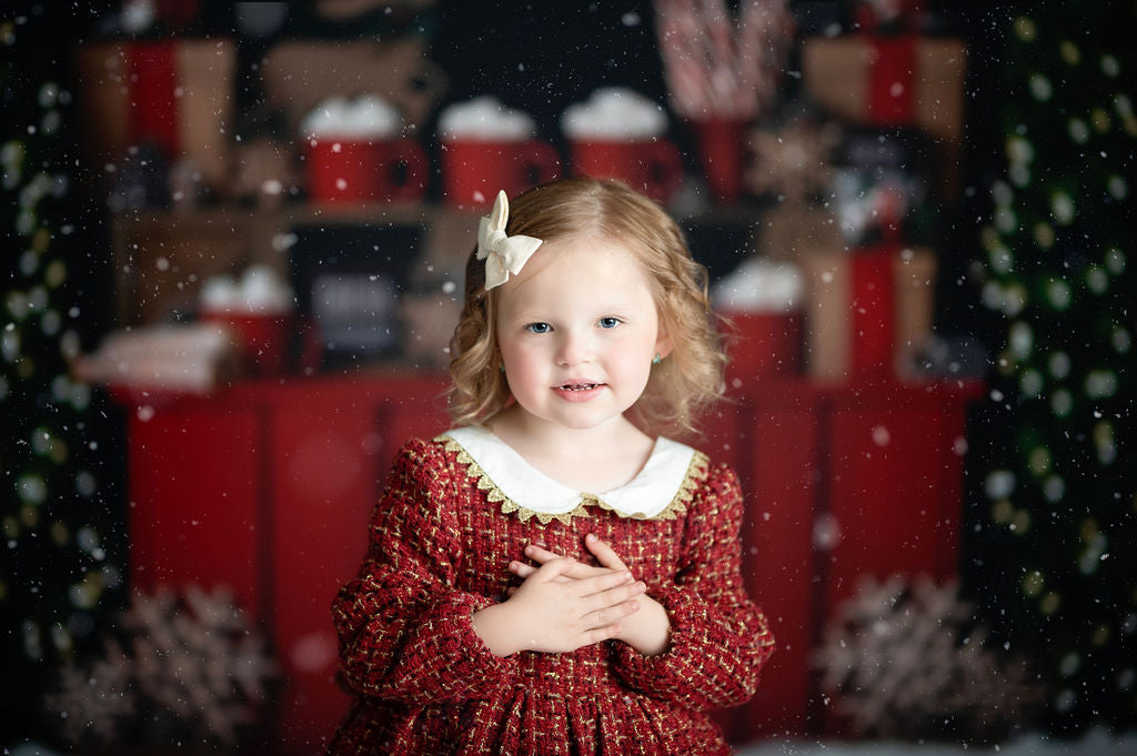 Nighttime Cocoa Stand - with Lights