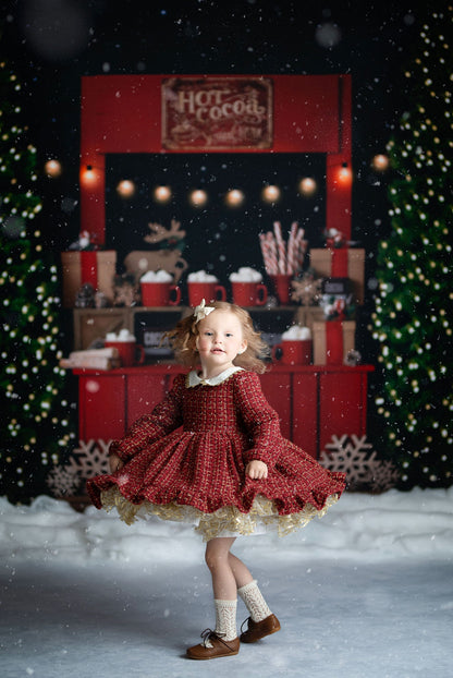 Nighttime Cocoa Stand - with Lights