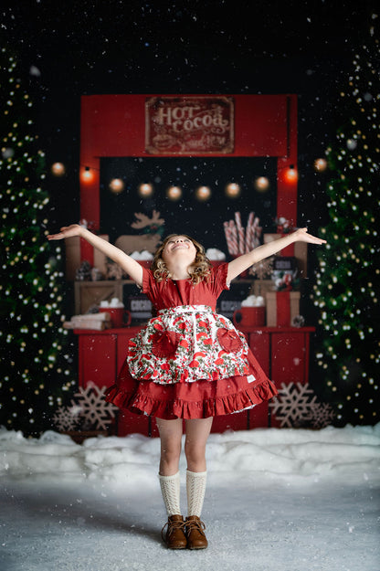 Nighttime Cocoa Stand - with Lights