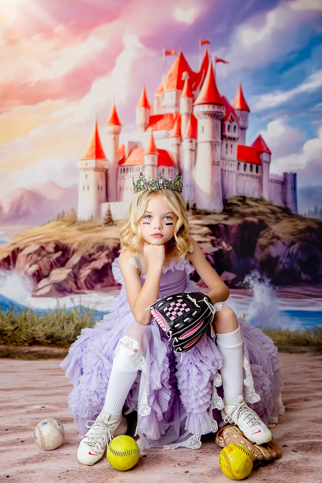 Ocean Side Fortress -Magenta Top- With Sweep Option