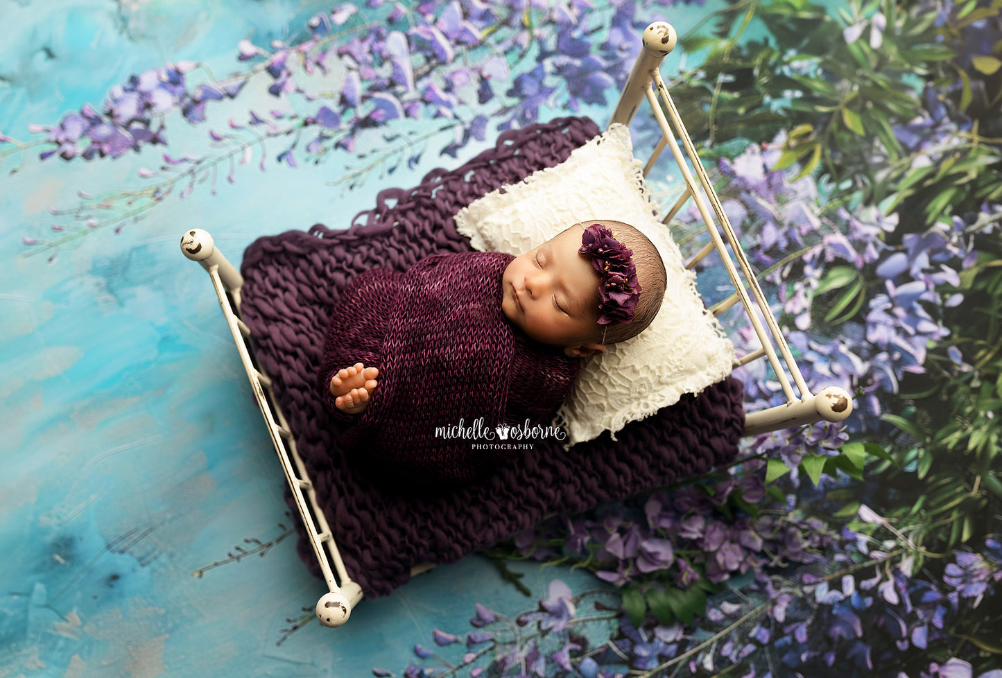 Painted Blue Wisteria  - Petite