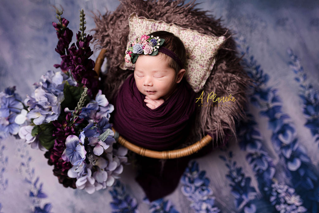 Painted Floral Lavender  - Petite