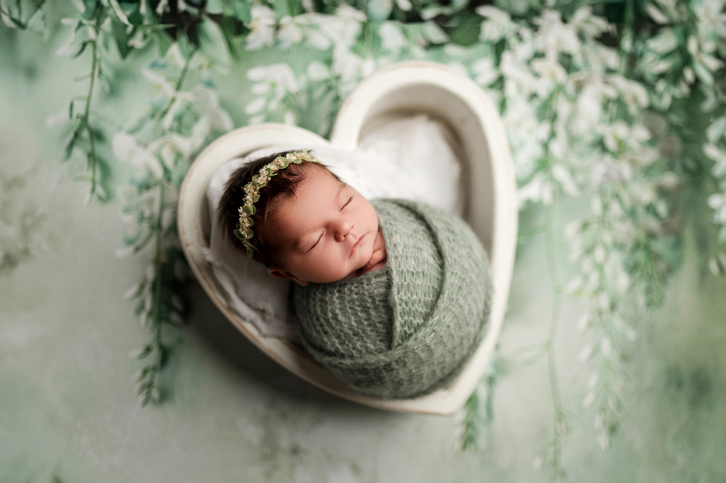 Painted White Wisteria - Petite