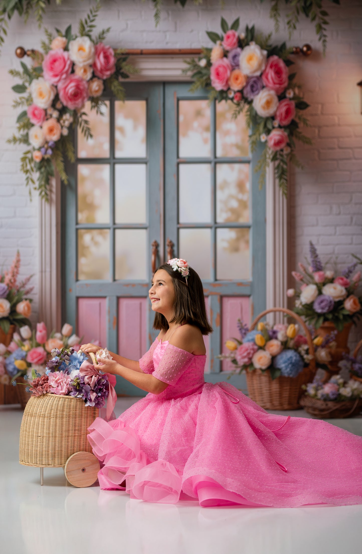 Pastel Garden Doors - With Sweep Option