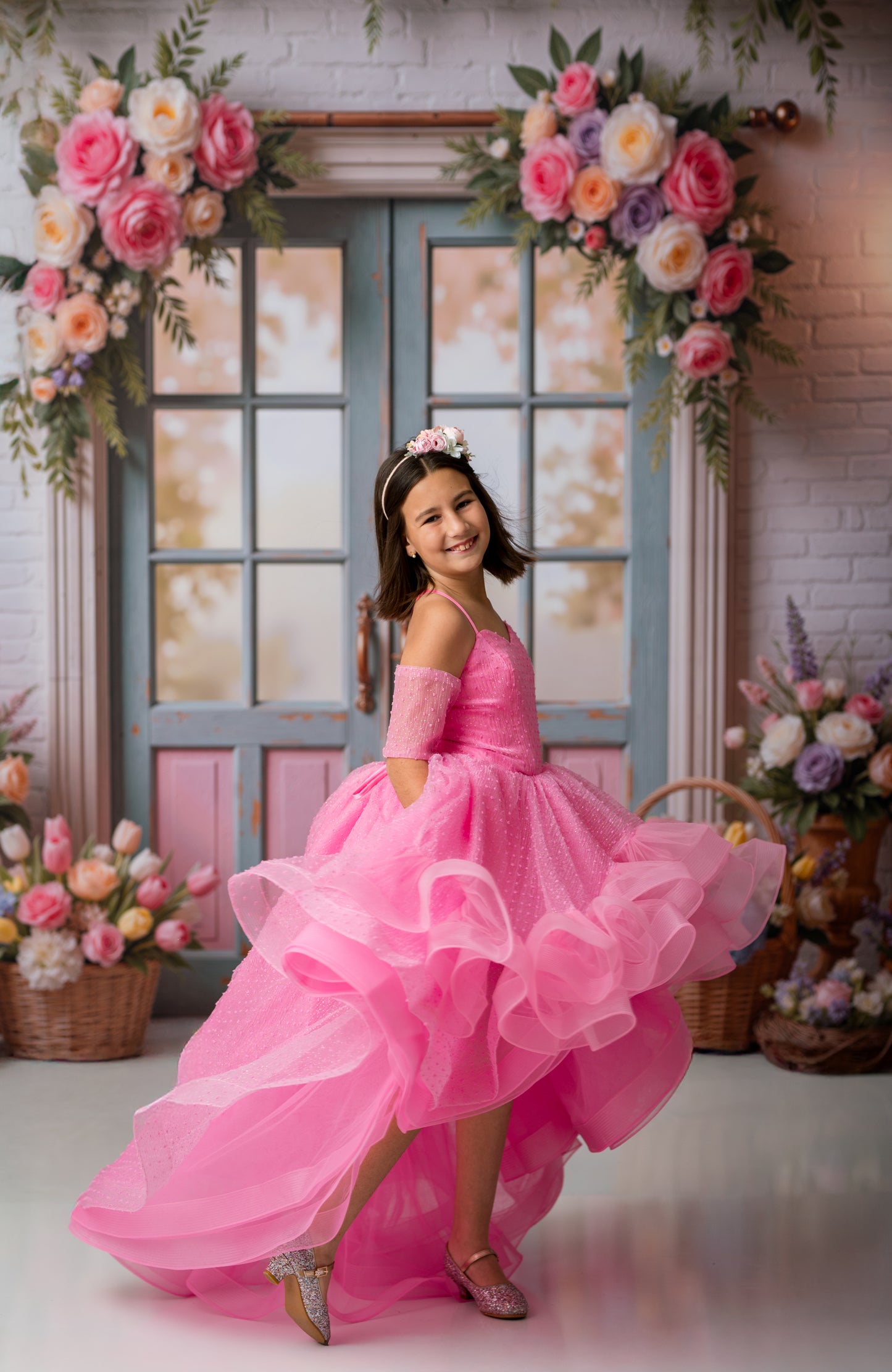 Pastel Garden Doors - With Sweep Option