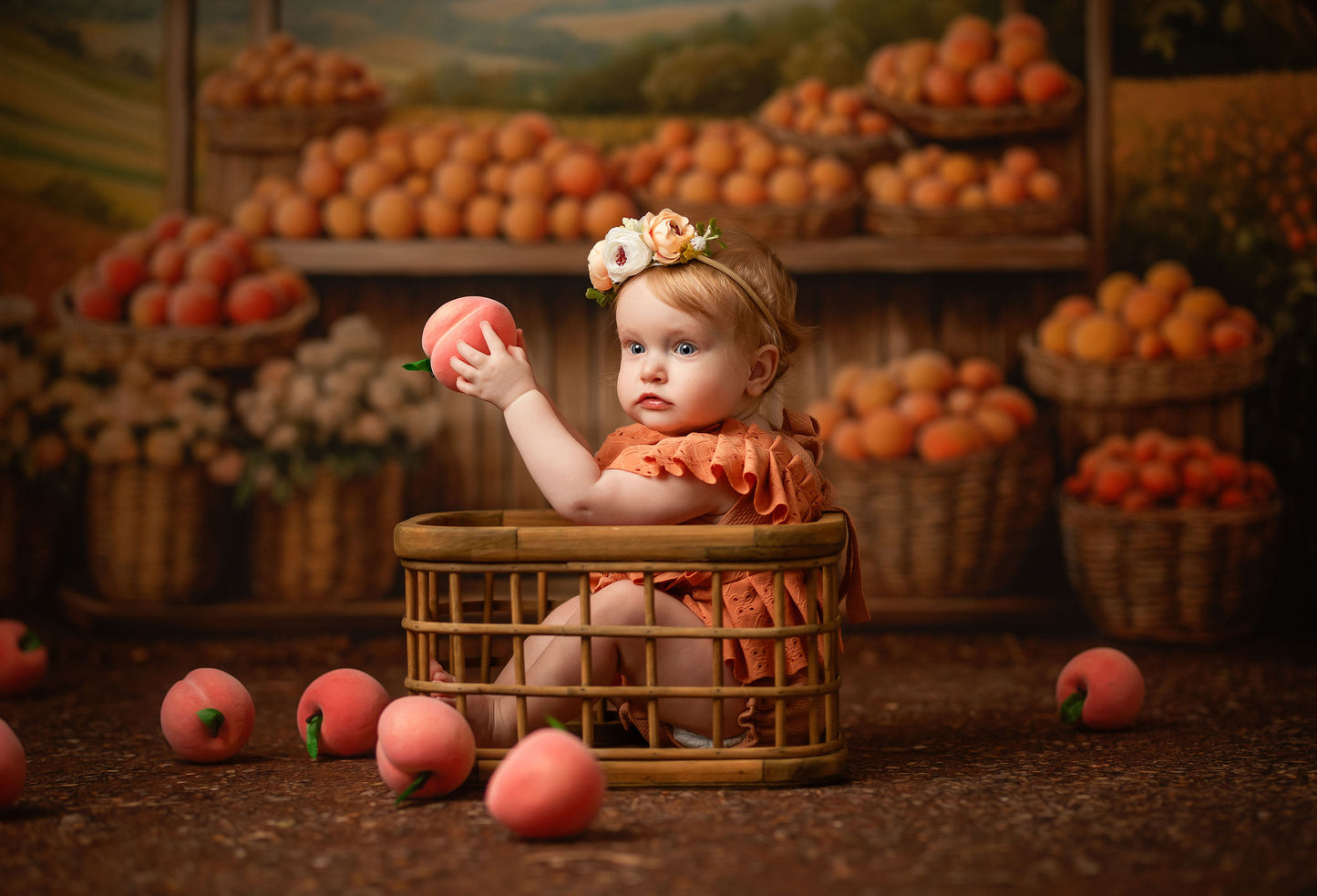 Peach Blossom Grove - With Sweep Option