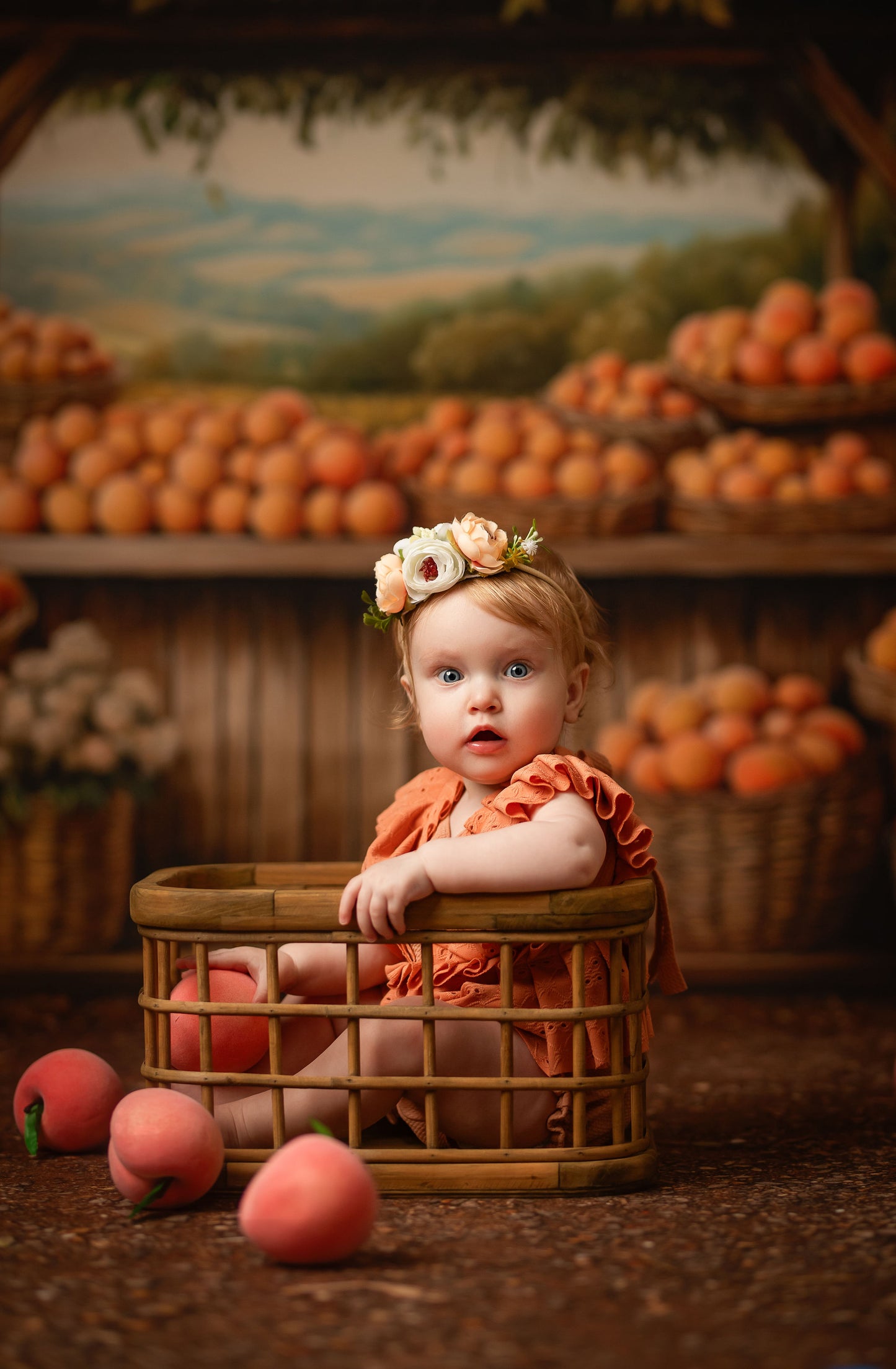 Peach Blossom Grove - With Sweep Option