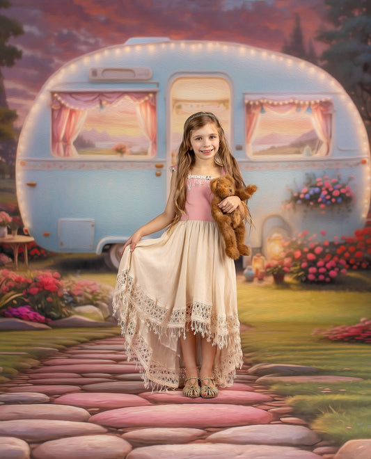 Periwinkle Wanderer Mat Floor