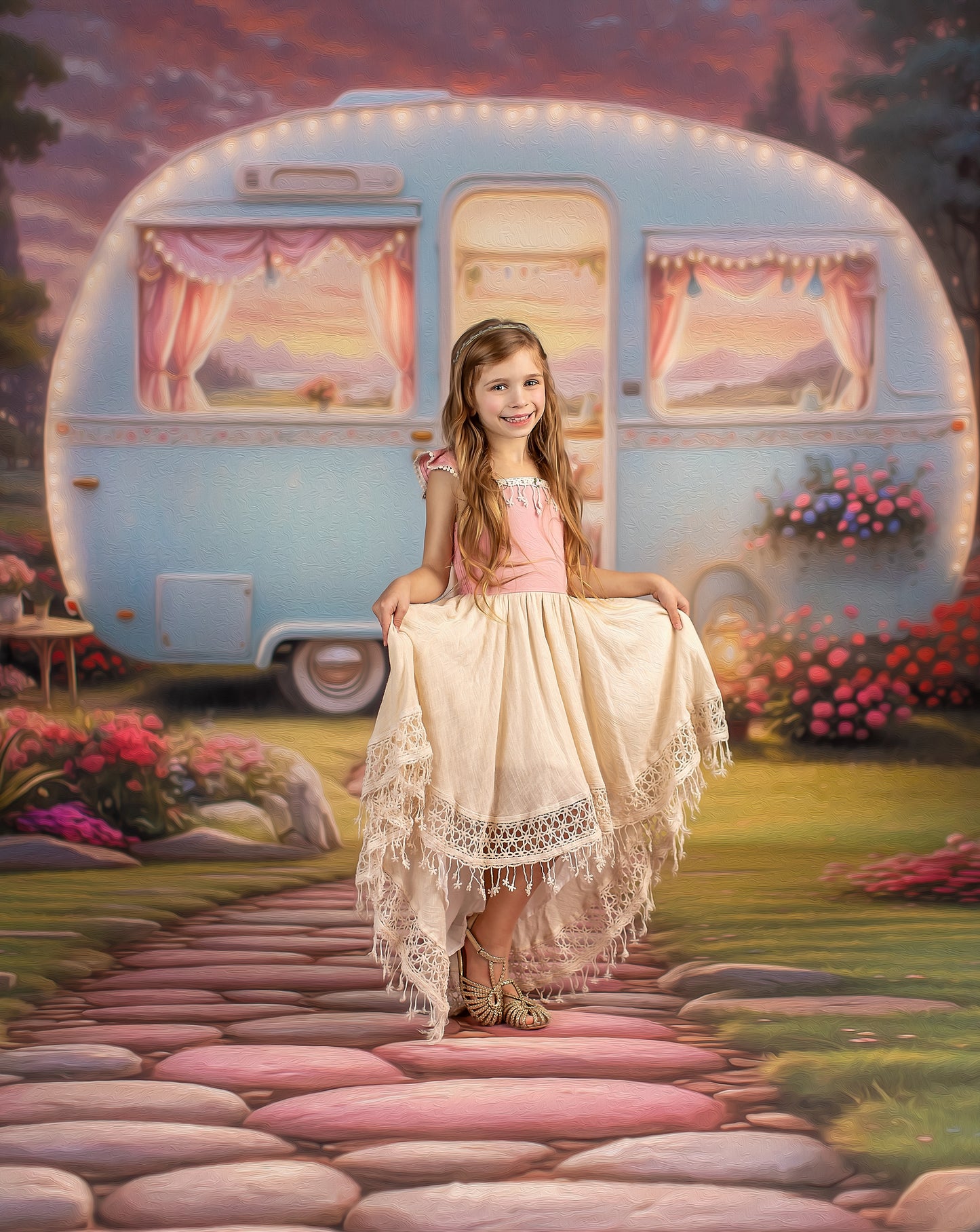 Periwinkle Wanderer- With Sweep Option