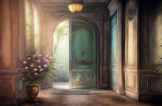 RTS Grand Entryway - 9x6' Wrinkle-Free Fabric - Sizing is off, approx 9.5x6.5' - 60% Off