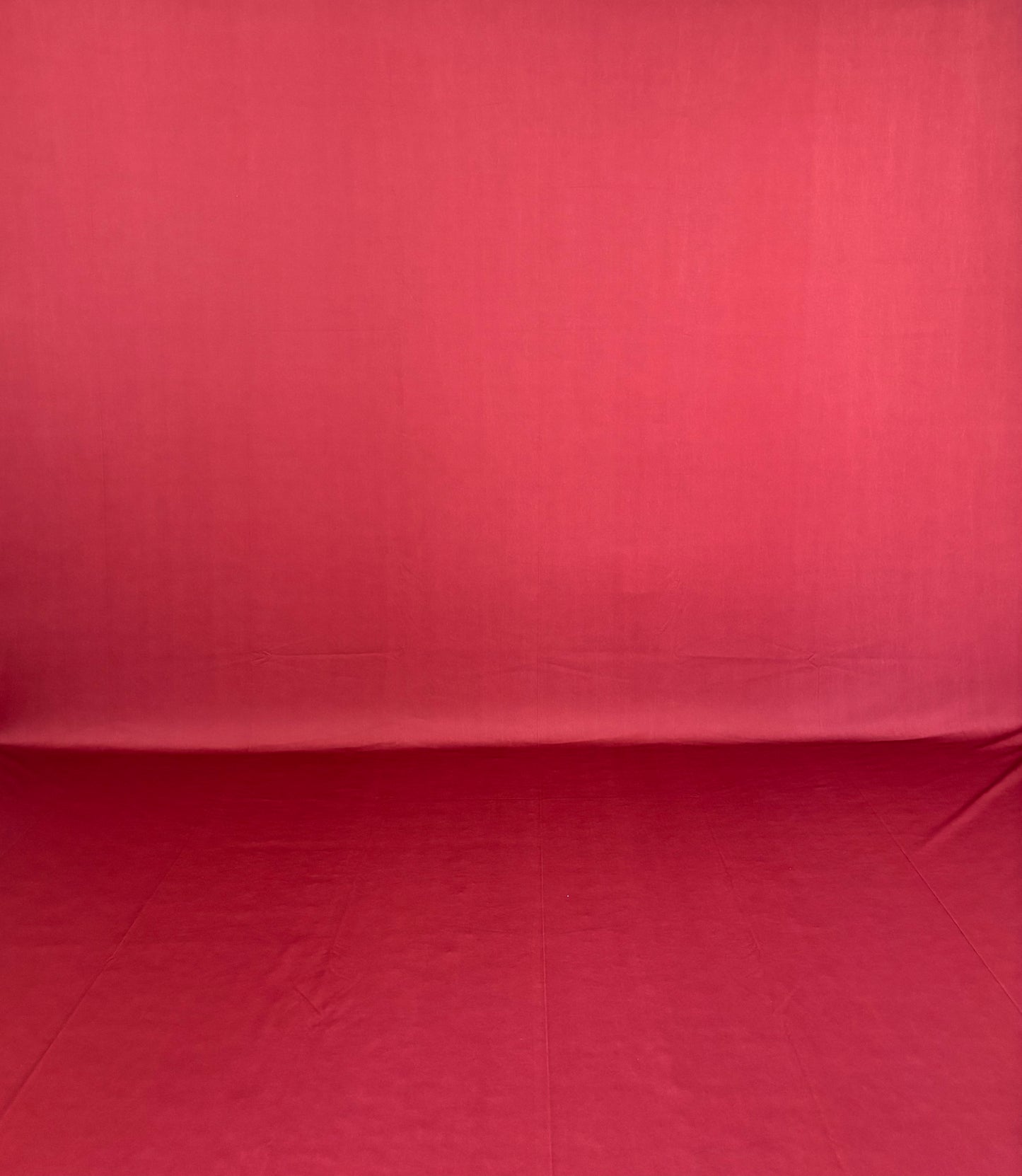 RTS Deep Red - 10x15' Wrinkle-Free Fabric - Banding/Ink Spots - 60% Off