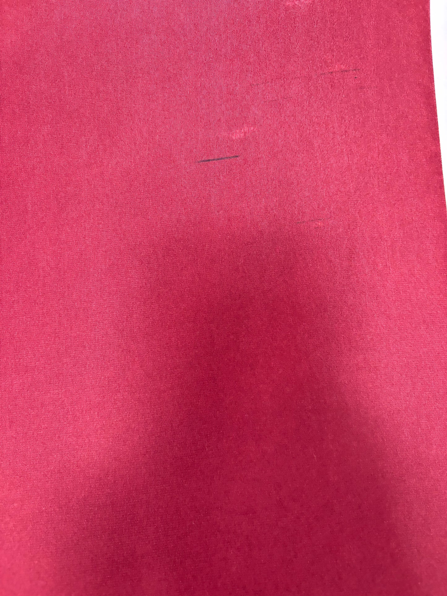 RTS Deep Red - 10x15' Wrinkle-Free Fabric - Banding/Ink Spots - 60% Off