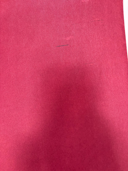 RTS Deep Red - 10x15' Wrinkle-Free Fabric - Banding/Ink Spots - 60% Off