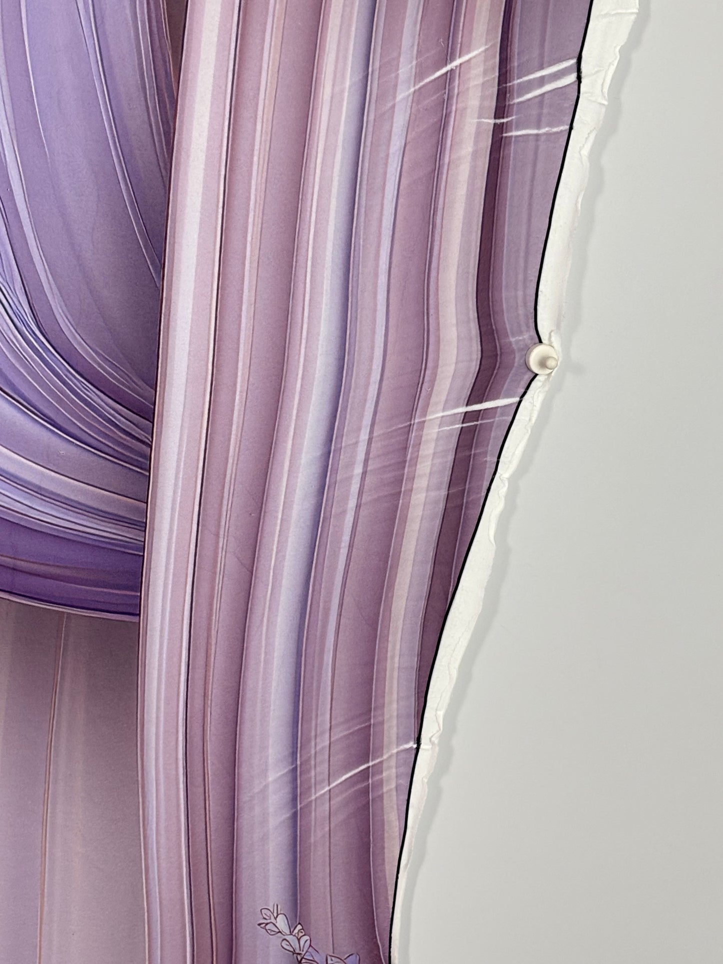 RTS Lilac Garden Soiree - 9x15' Sweep - Value Luxe Fabric - Bad Cut/Folds - 60% Off