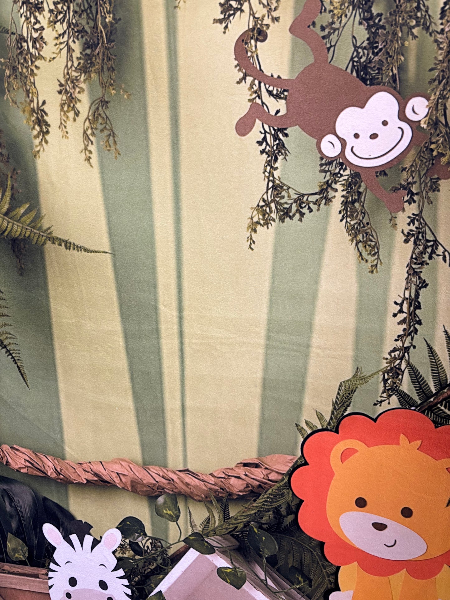RTS Jungle Babies - 77x60" Fleece - Crease/Folds/Slightly Short 80x60 - 60% Off