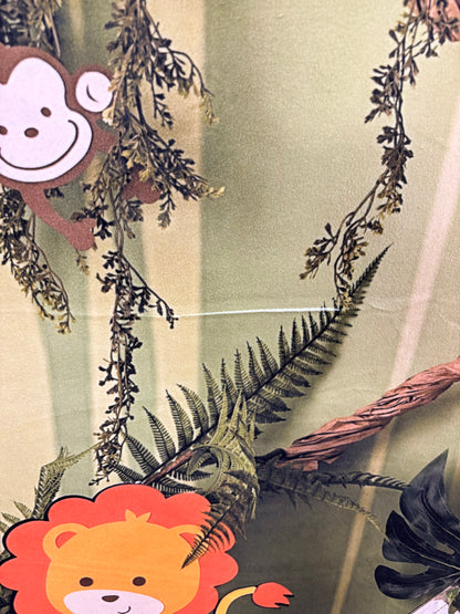 RTS Jungle Babies - 77x60" Fleece - Crease/Folds/Slightly Short 80x60 - 60% Off