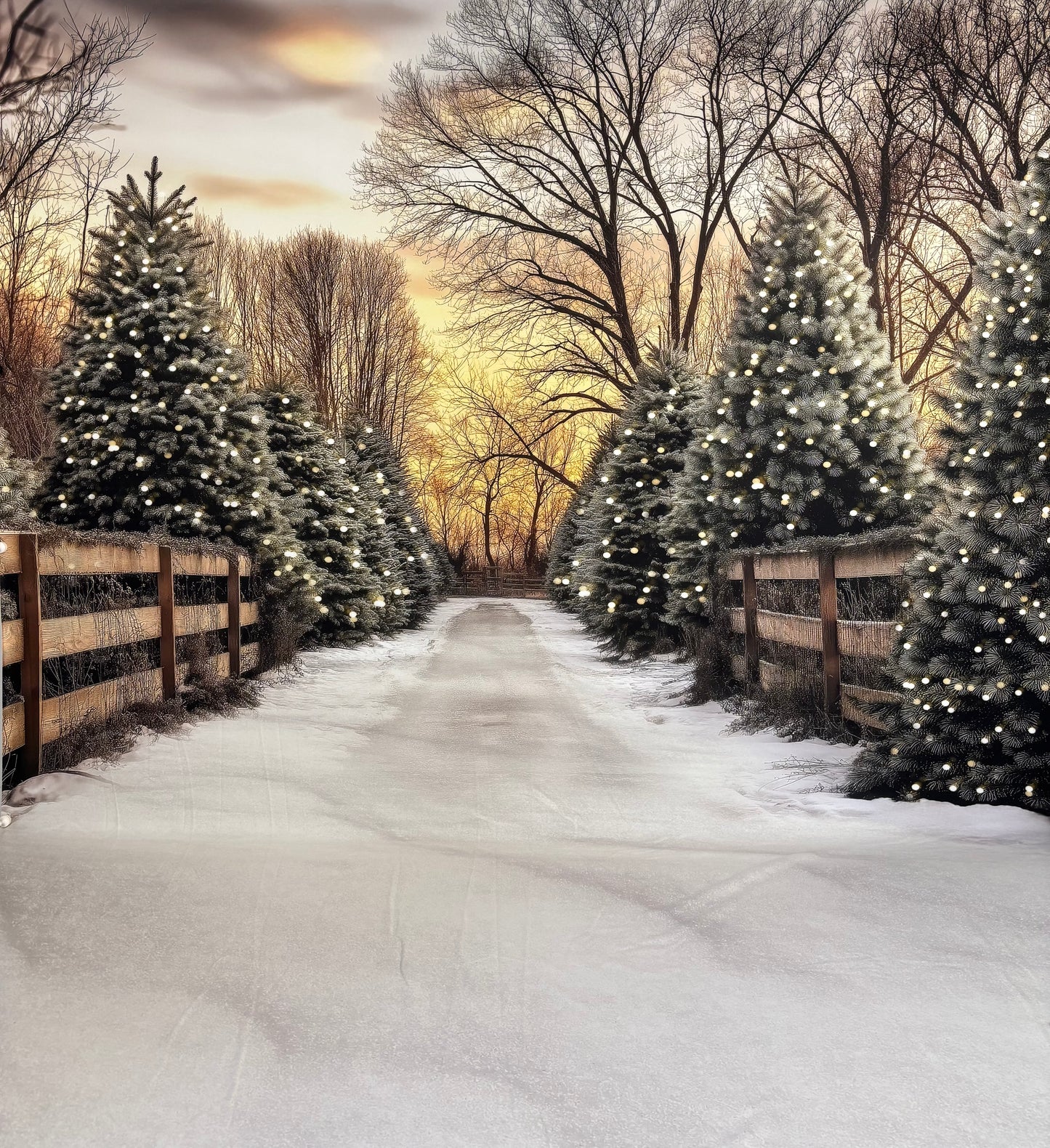 RTS Twinkling Pines Trail - 9x14' Sweep - Value Luxe Fabric - Bad Cut - 60% Off