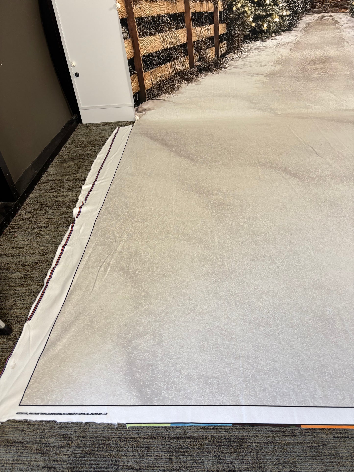 RTS Twinkling Pines Trail - 9x14' Sweep - Value Luxe Fabric - Bad Cut - 60% Off