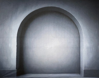 RTS Blue Arch - 10x8' Value Luxe Fabric - Banding/Creases - 60% Off