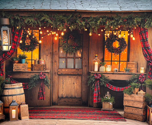 RTS Plaid Cabin Porch - 10x8' Fleece - White corners- hardly noticable- 65% off
