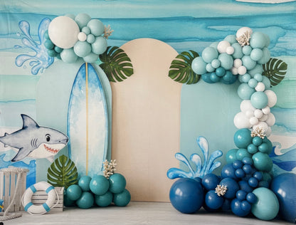 RTS Shark Splash Celebration - 80x60" Fleece - Slight Banding - 60% Off