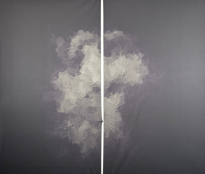 RTS Couture Grey - 4x7.5' Essential Stretch Slimline Backdrops QTY2 - NO SILICONE/Slight Green - 60% Off