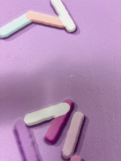 RTS Violet Candy Confetti - 8x8' Value Luxe - White Spots Throughout - 60% off