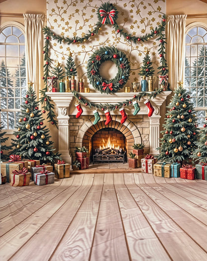 RTS Stockings & Sparkle - 10x15' Wrinkle-Free Fabric Sweep - Banding - 60% Off