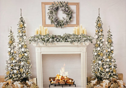 RTS Simple Christmas Mantle - 10x7' Value Luxe - Pink Tint/Banding - 60% Off